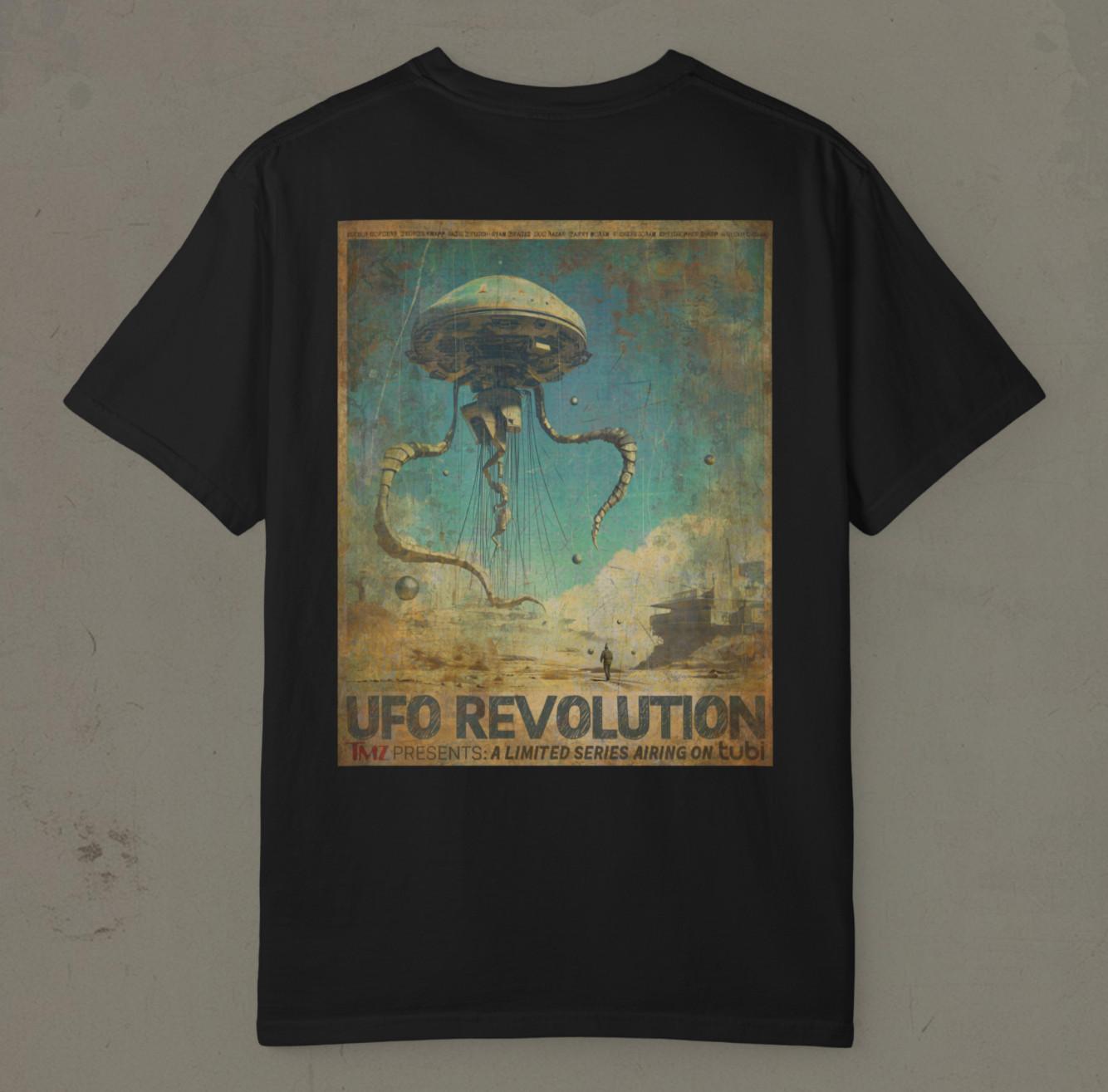 UFO REVOLUTION Shirt Alien Jellyfish UAP Disclosure Tee Corbell Knapp Lazar S