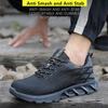 Scarpe da Lavoro Protettive con Puntale in Acciaio Antiscivolo Leggere da Uomo Scarpe da Lavoro Traspiranti Scarpe di Sicurezza Sneakers Basse da Lavoro
