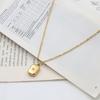 Light Luxury Collarbone Chain Versatile Gold Brick Square Brand With Diamond Star Pendant Necklace Commuter Girls Jewelry