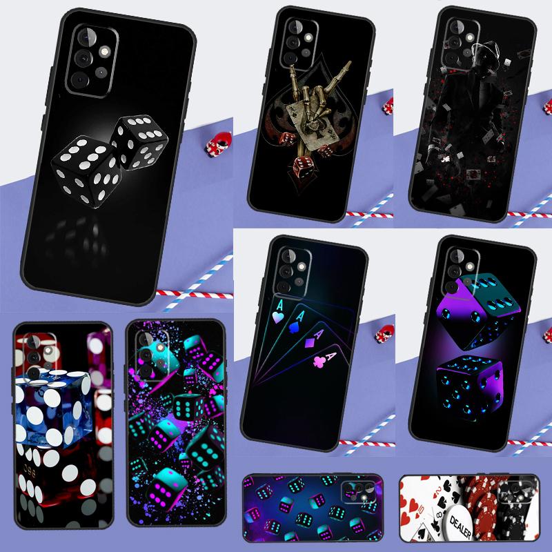 Würfel Poker Casino Für Samsung Galaxy A05 A06 A56 A36 A26 A16 A22 A32 A52 A54 A34 A14 A55 A15 A53 A33 A35 Hülle