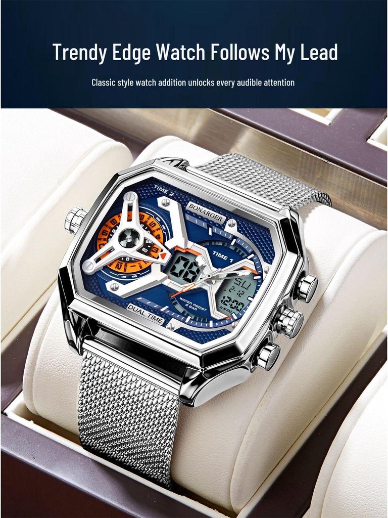 Grenzüberschreitende Herren Multifunktions-Wasserdichte Sportuhr - Europäischer & Amerikanischer Stil