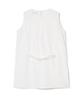 MILLO WOMEN Double Layer Sleeveless Shirt [White]