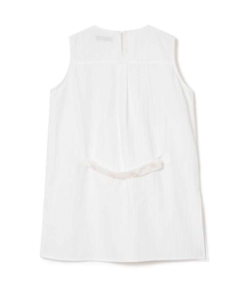 MILLO WOMEN Double Layer Sleeveless Shirt [White]