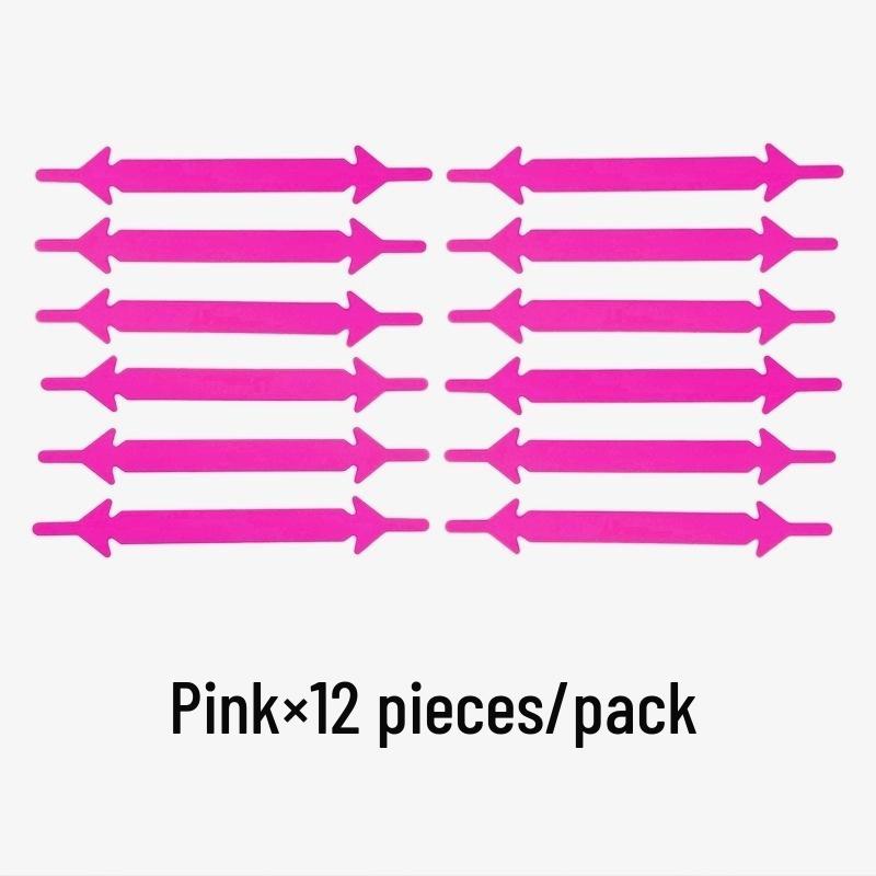 Silicone No-Tie Elastic Shoelaces for Casual Sneakers & Canvas Shoes