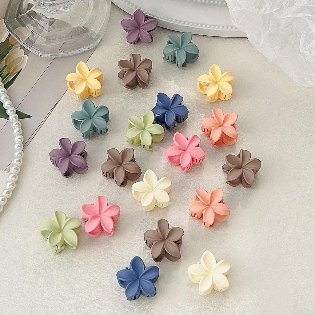 Mini Blumen Haarspangen Set für Frauen - Knickfreie Styling Krallenspangen für Pony und kleine Haarstylings