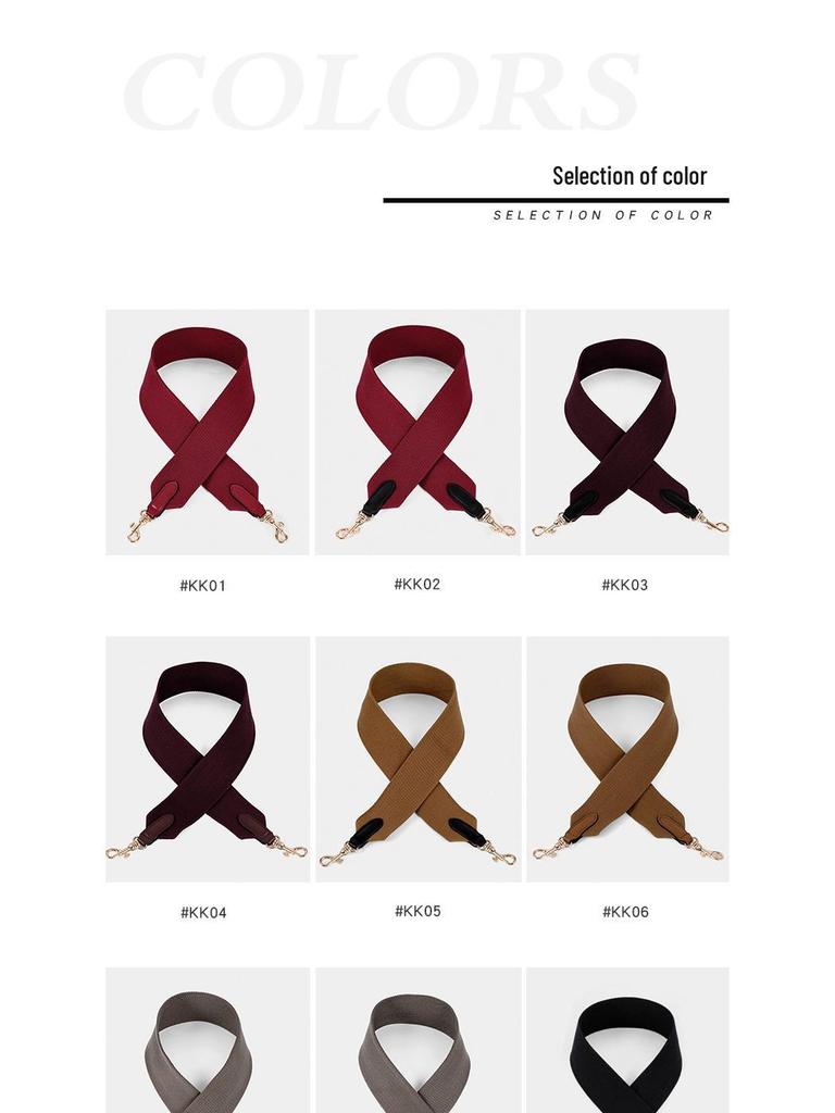 6cm Wide Cowhide Canvas Shoulder Strap for Versatile Crossbody Bucket Bags