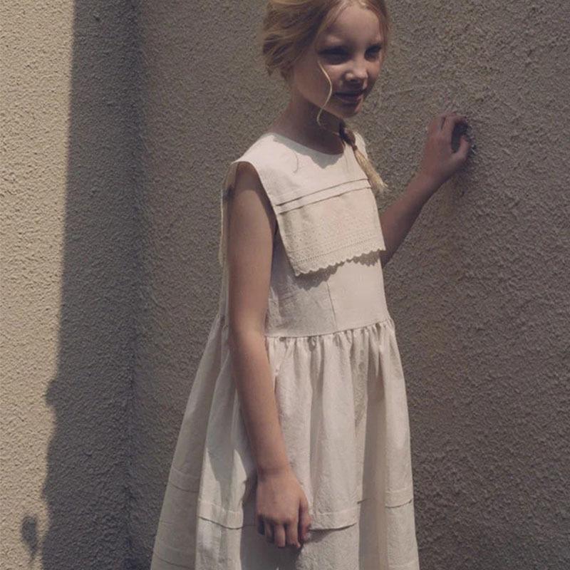 2025 Spring/Summer LOU New Children's Sleeveless Tencel Cotton Dress Collection