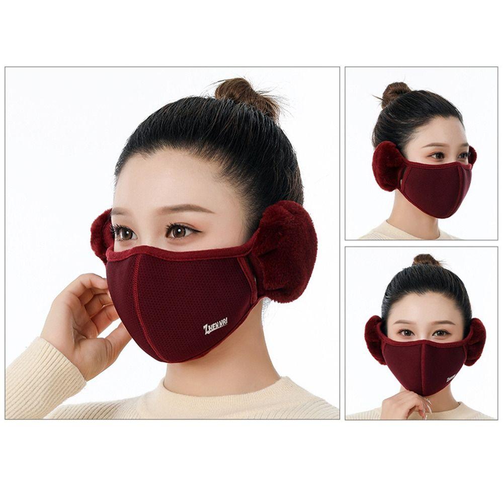 Cycling Windproof Cold-proof Earmuffs Mouth Cover Ear Warmer Outdoor Mask