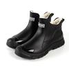 Extra large size fleece rain boots men's short anti-slip anti-work shoes fishing warmth