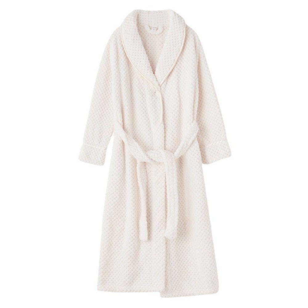 

Толстый спальный халат плюшевый мужской халат простой банный халат для путешествий M