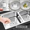 4 Pcs Stainless Steel Kitchen Sink Strainer Plug Drain Hair Catcher Sink Stopper Drain Filter Standard Strainer Drain Protector