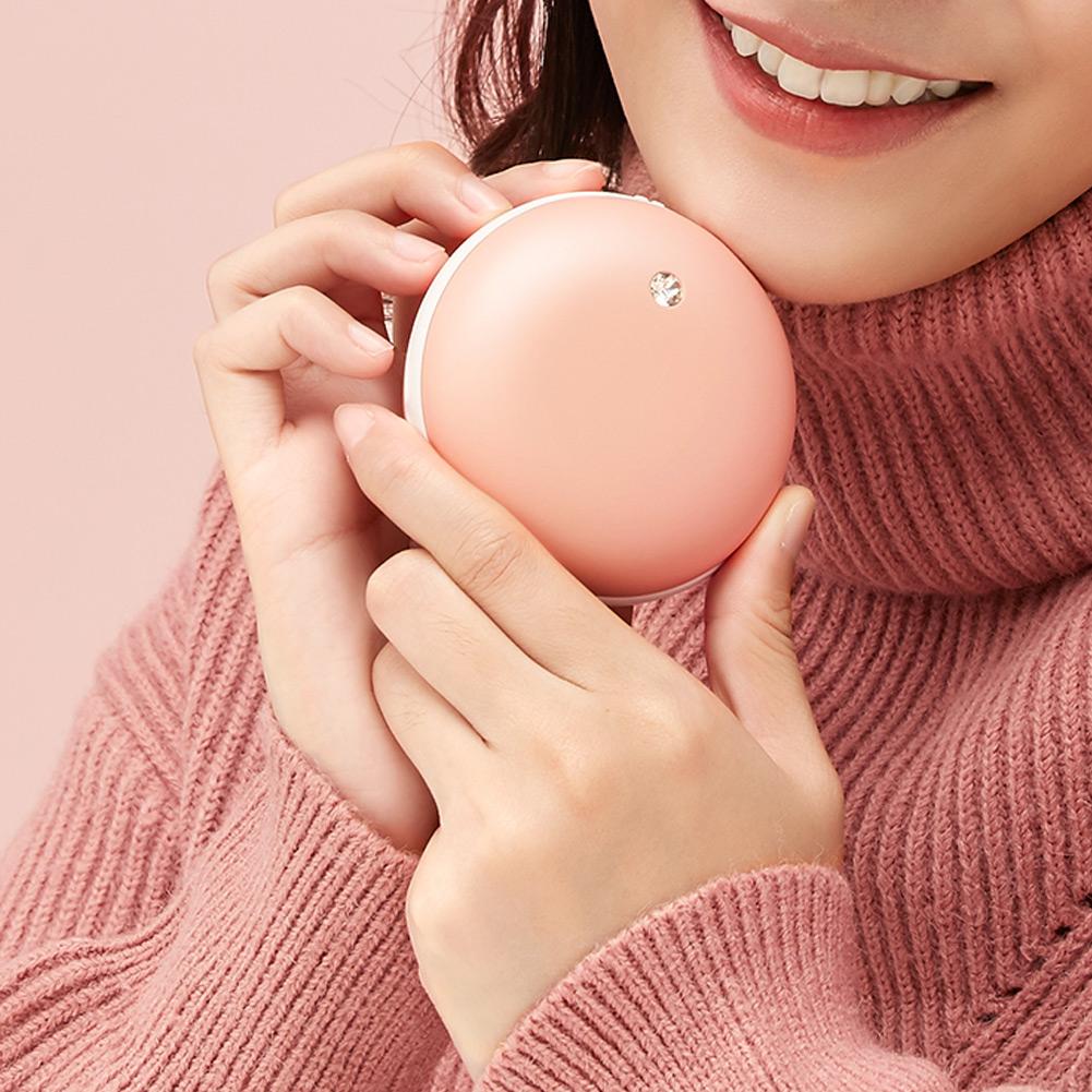 Mini Portable Cute Shape USB Hand Warmer for Winter Home Office Outdoor Travel Pink