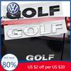 Dla VW Volkswagen Jetta MK5 Golf 3D ABS Chrom Czarny Logo GOLF Emblemat Litery Naklejka Odznaka Tylnej Klapy Samochodu Dla Volkswagen VW Gol