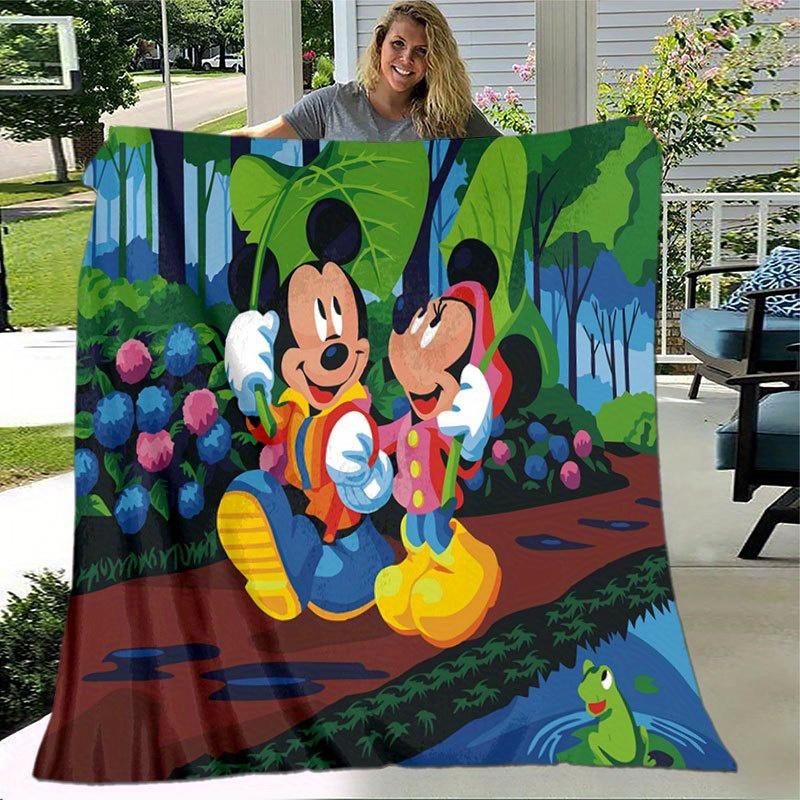 Mickey und Minnie Cartoon-Decke: Entzückend, Warm und Perfekt für die Heimdekoration Wohnzimmer, Reisen und Alle Jahreszeiten Weihnachtsdekoration