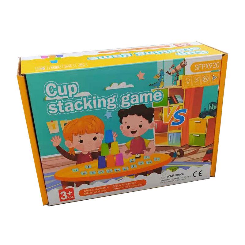 Kids' Educational Speed Stacking Cups - Interactive Tabletop Game for Kindergarten & Parent-Child Play