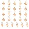 Hollow Out Heart Flower Letter Necklace Customizable Brass Jewelry Elegant Lightweight Design For Women