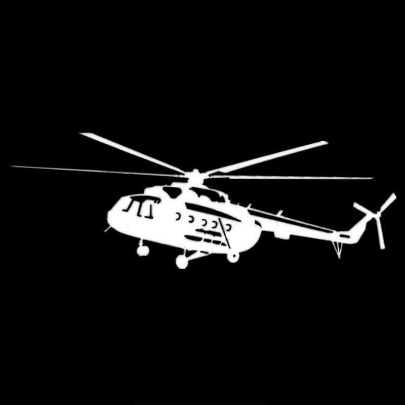 LYKX Car Sticker Helicopter Mi-8 Airplane Automobiles Motorcycles Exterior Accessories PVC Decal for Toyota Honda Lada Vw