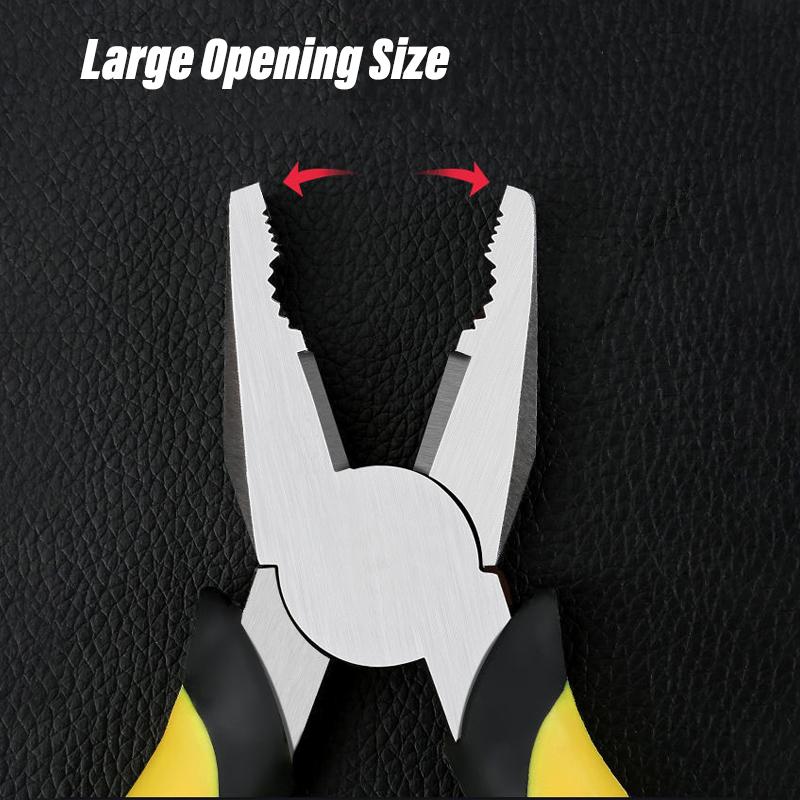 High Carbon Steel Multifunctional Pliers Needle Nose Wire Cutter Pliers Non‑Slip Grip Hand Tool For Household Electrical Repair