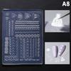 1PC 3D Silicone Mold For Nail Art Design Relief Lily Of The Valley Flower Nail Parts Manicure Templates Plates Tools Accessories