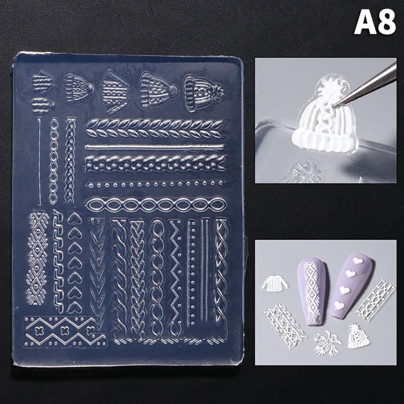 

1 шт. Силиконовые формы для ногтей Штамп Шаблон Шармы для ногтей Инструменты для ногтей Украшение для нейл-арта Рельефная наклейка Бабочка Аксессуары для ногтей Сделай сам as the picture