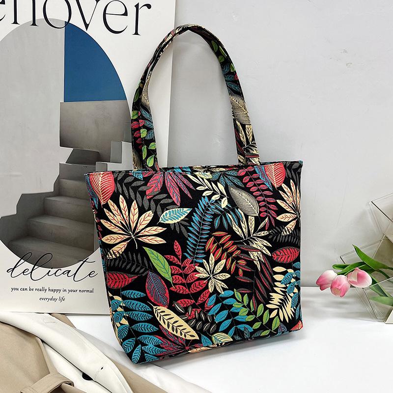 

Новая холщовая женская сумка через плечо большой вместимости с принтом, сумка-тоут, литературная холщовая сумка