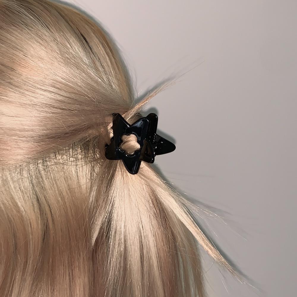 

Черная мини-заколка для волос Blue City с перфорированной звездой