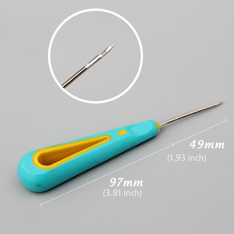 Puntaspillo per Piercing con Manico in Gomma Aghi per Riparazione Scarpe e Chiodatura Scarpe