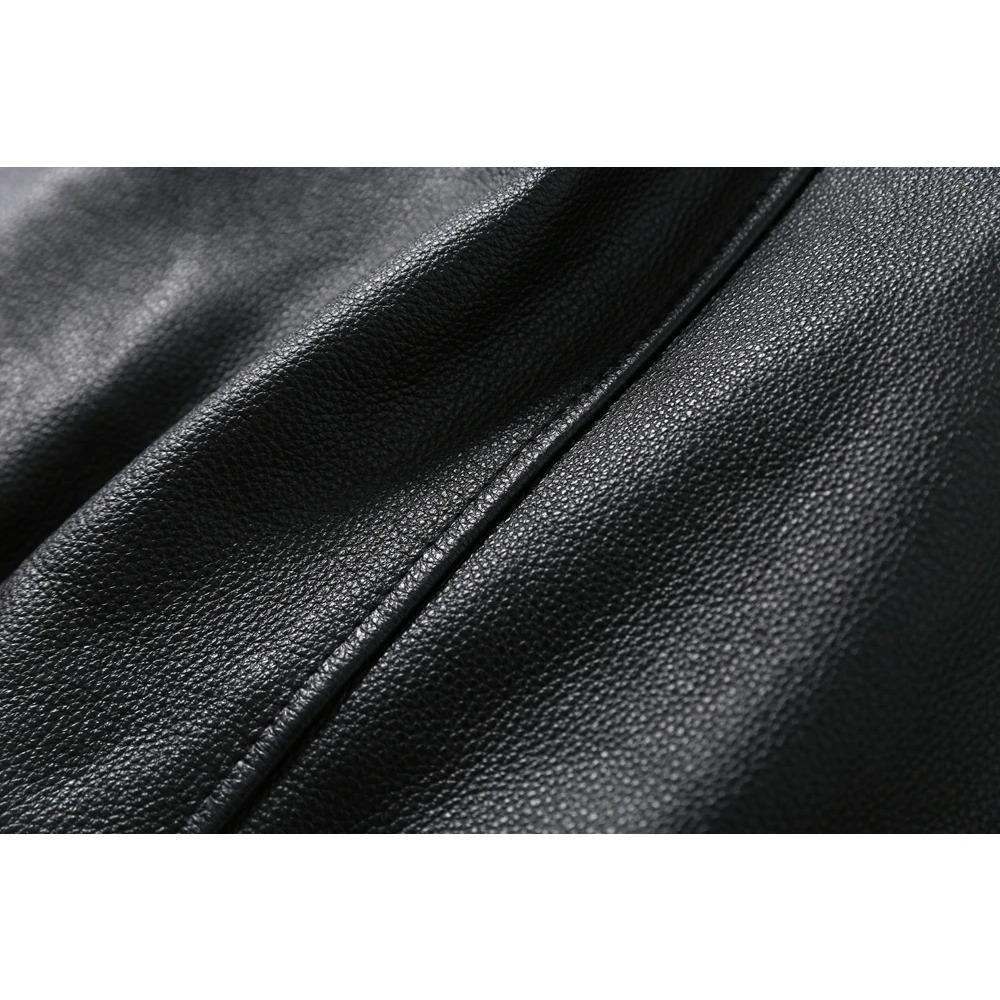 Chinese Size Genuine Leather Jacket Men Real Leather Jacket 100% Cowhide Slim Fit  Male Coat Skin Clothing Spring Autumn