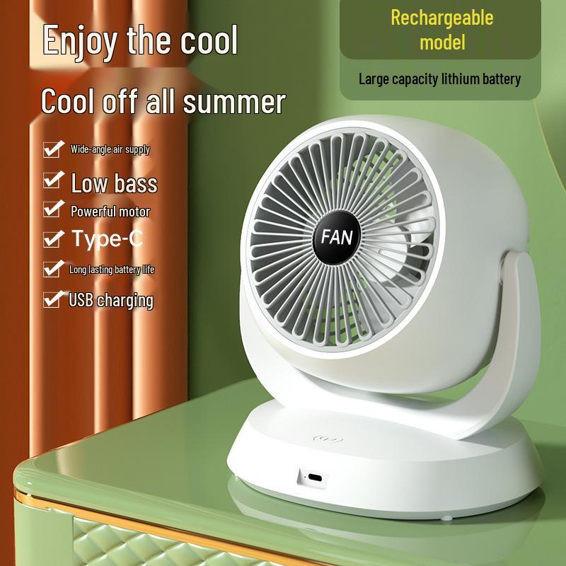 

Rechargeable USB Desktop Fan: Strong Wind, Long Battery Life Contact Customer Service