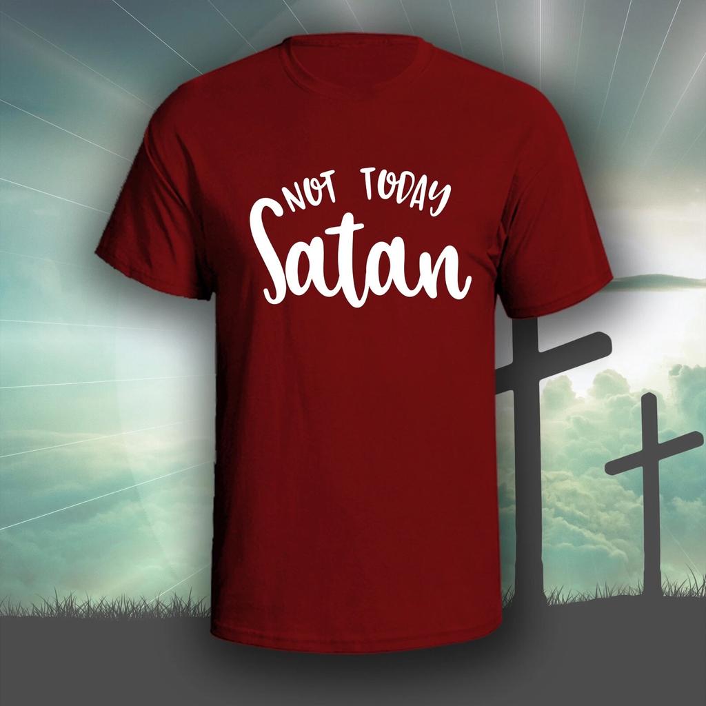 Not Today Satan 1 graphic tee shirt | Christian Bible God