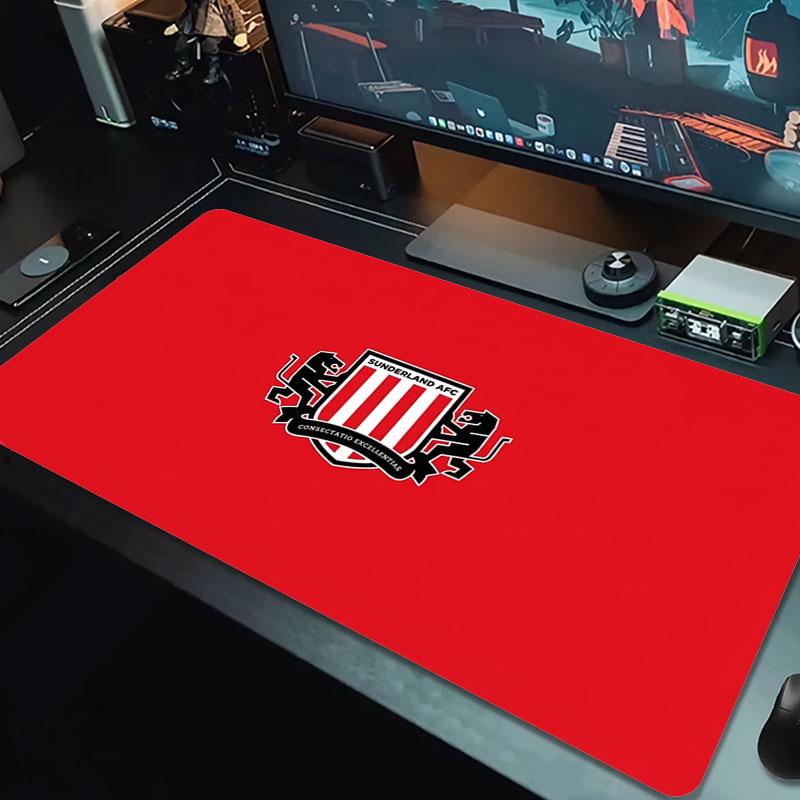 Sunderland Association Football Club Logo Large Size Mouse Pad Large Gaming Table Cushion Non-slip Laptop Tablet Big Mousepad XXL Mat Mini PC Playmat 