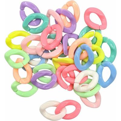 Bag of Beads - Pastel Links - Color Assortments - Bracelet Necklaces Jewelry - 36 Pieces