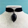 Handmade Velvet Vintage Necklace, Gothic Dark Jewelry, Niche Design, High-End Clavicle Chain Accessory