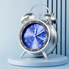 Metal Frame Bedroom Alarm Clock with Night Light Loud Alarm Clock Twin Bell Alarm Clock  Desktop