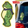 10PCS Frog Again The Machine Protest Stickers, Humor Fog Man Decals Bumper Sticker Decals for Car Window Laptop Water Bottles