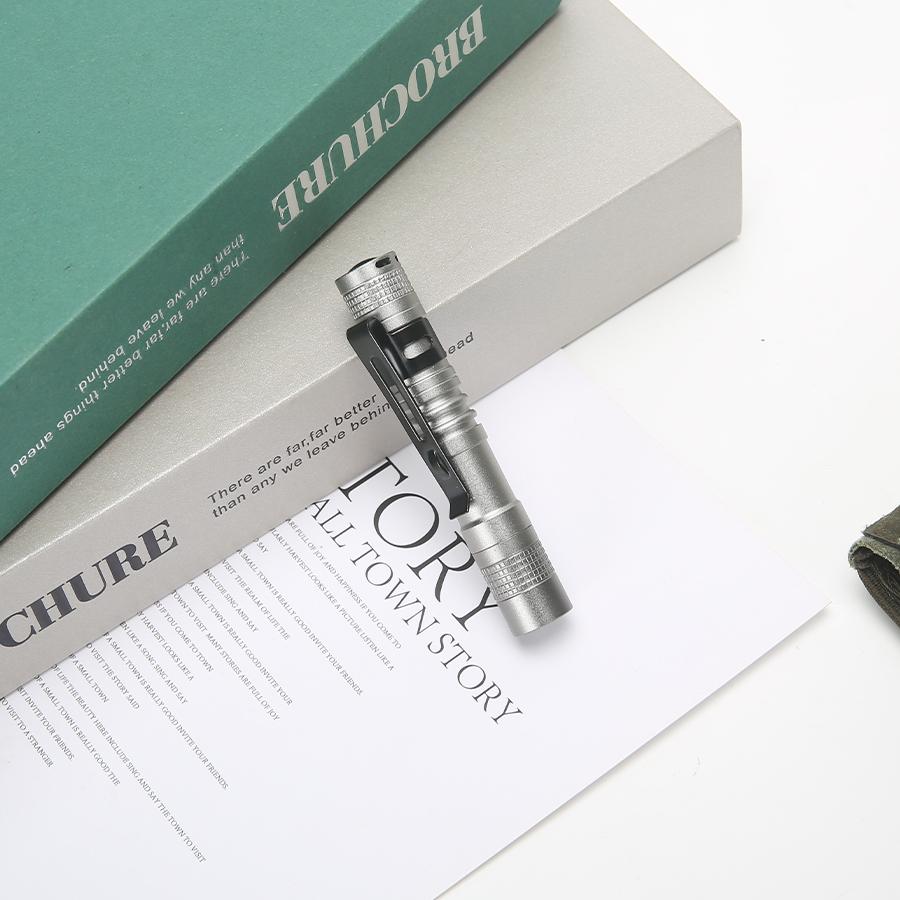 Mini Portable LED Pen Light With Clip Ultra Bright High Lumens Pocket Handheld Flashlight Torch For Camping Outdoor Emergency