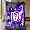 Coperta in pile di flanella morbida Anderlecht FC Leggera Accogliente Calda Coperta da divano letto Decorazione per la casa