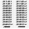 Autocolant Emblema 3D Negru Lucios 320i 320d 320e 325d 328d 330i 330d 330e 335d 340d pentru BMW Seria 3 E90 E91 E92 F30 F31 F34 G20 G21