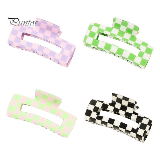 

1/4 шт женские заколки для волос с сильной фиксацией, узор в клетку, заколки для волос, универсальные решетчатые аксессуары для волос J
