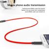 3.5mm Speaker Phone Headphone Extension Cable Aluminum Alloy Audio Cable Male To Female Connection