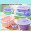 Silicone Food Storage Container With Foldable Design For Refrigerator Organization And Freshness