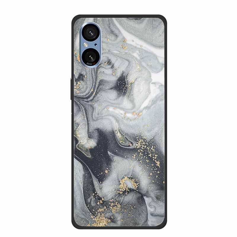 For Sony Xperia 5 V Case Marble Shockproof Soft Silicone TPU Back Cover For Sony Xperia5 V 5V 5G Phone Cases XQ-DE54 New Fundas
