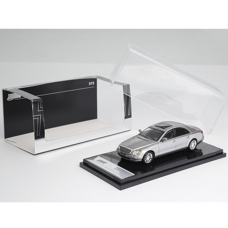 

New Gcd Shadow 1:64 Mercedes-Benz Maybach 57s Simulation Alloy Miniature Die-Cast Car Model Custom Toy Gift Collectible Ornament сірий колір