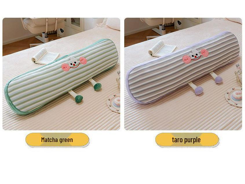 Summer Ice Silk Body Pillow for Girls - Removable, Washable Headboard and Leg Cushion