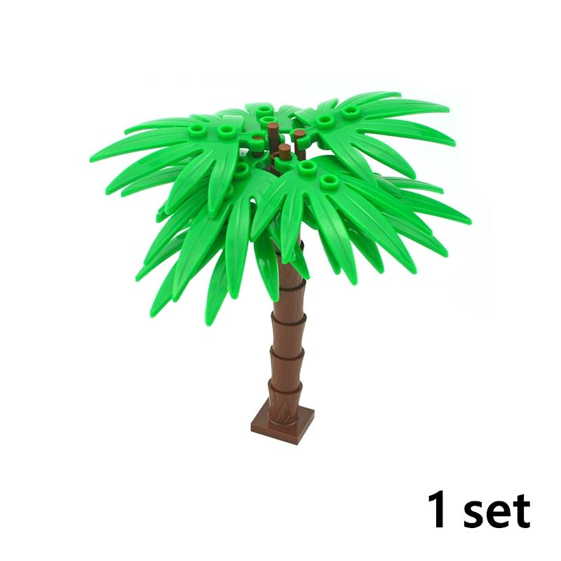 City Friend Accessories MOC Building Blocks Plant Bush Tree Flower Grass DIY House Parts Creative Bricks 3471 30176 32607 Toys