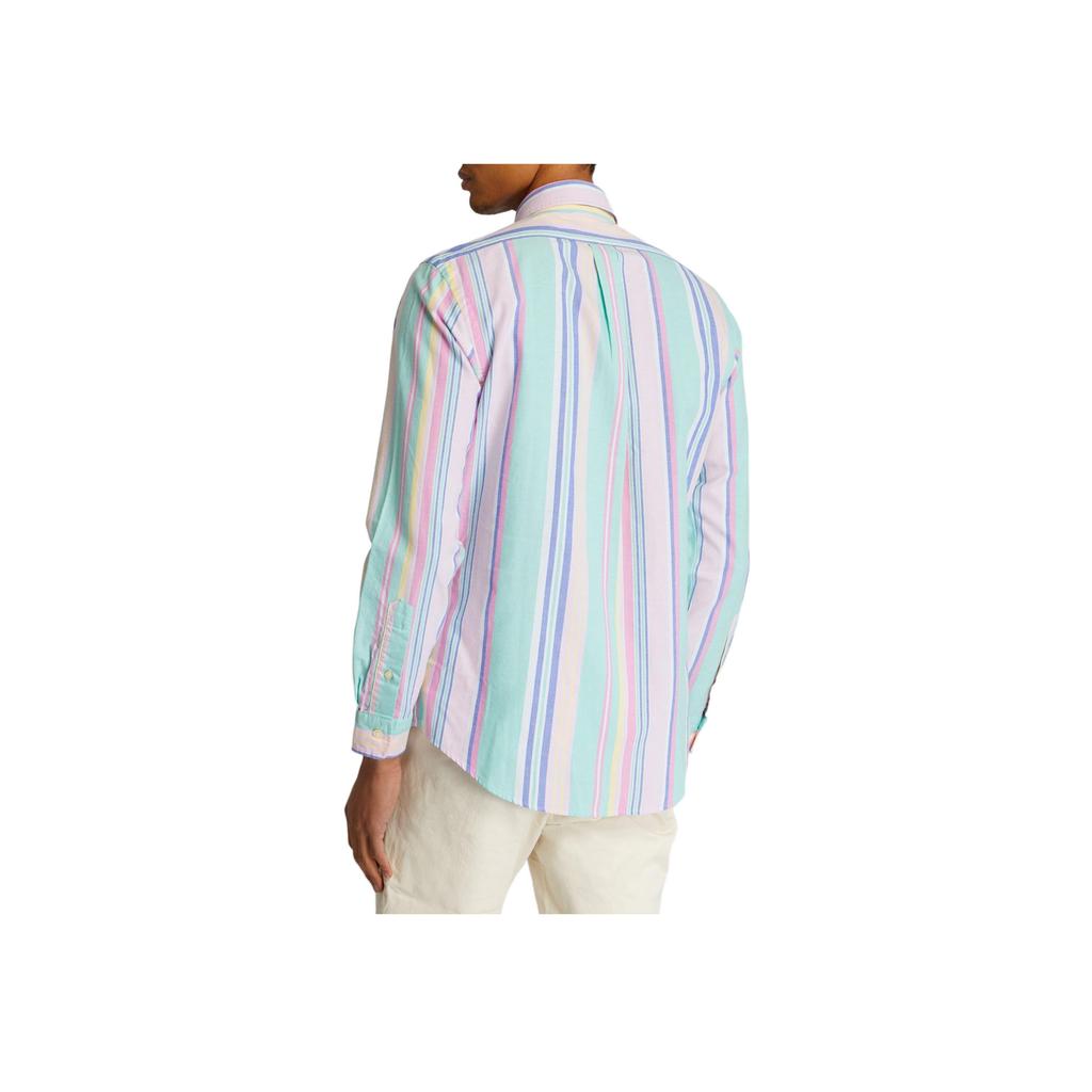 Polo Ralph Lauren SS24 Logo Embroidered Striped Long Sleeve Shirt Men Shirts Multicolor 710937406-001