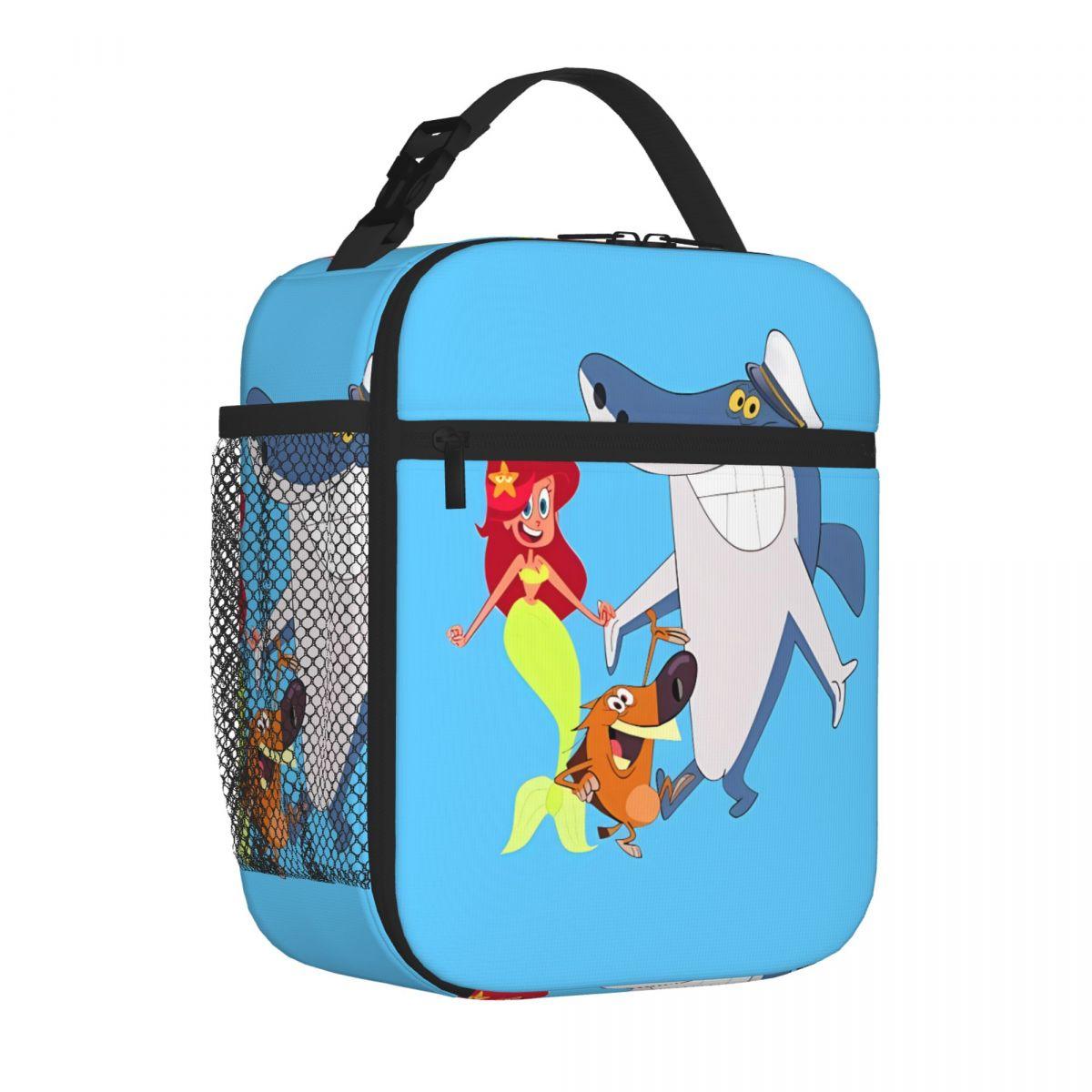 Bestselling Zig And Sharko Marina Mermaid Floral Thermal Lunch Bag Workday Snack Lunch Handbag One Size