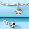 Copper Punk Vintage Skull Charm Bead Headset Pendant Fit Original Fine Diy Bracelet Jewelry Making Fine Gifts