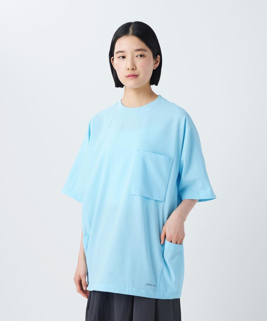 Airo Short Sleeve Short LIGHT M [Snow Peak] T-Shirt CS-26SU016 T-shirt, Sleeve, Men's/Women's, BLUE,