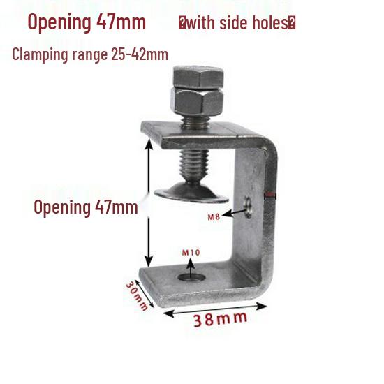 C304 Tiger Claw U-Shaped Stainless Steel Pipe Clamp